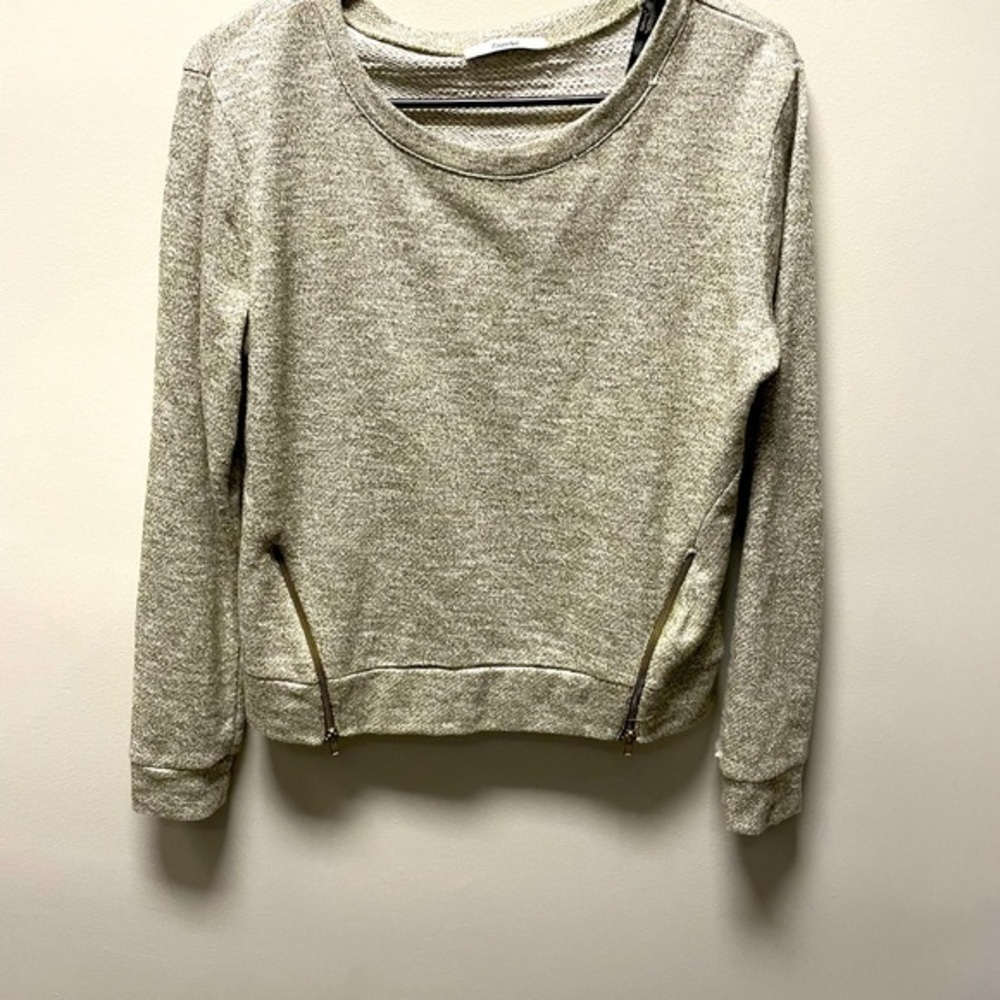 🌺Papaya sweater with zipper on side